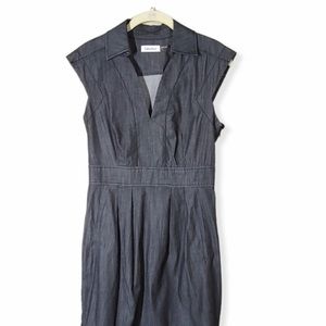 Calvin Klein Black Denim Dress Size 6